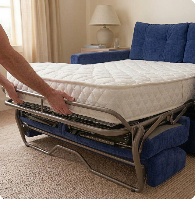 Mécanisme d'ouverture du canapé convertible