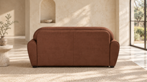 Canapé convertible Vegetal en tissu Madagaskar, vue de dos