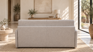 Canapé convertible Maquis en tissu Twist, vue de dos