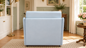 Fauteuil convertible Nature en tissu Enjoy, vue de dos