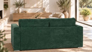 Canapé convertible Mowgli en tissu Ambience, vue de dos