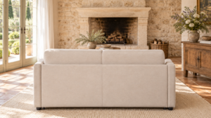 Canapé convertible Platane matelas 21 cm en tissu Twist, vue de dos